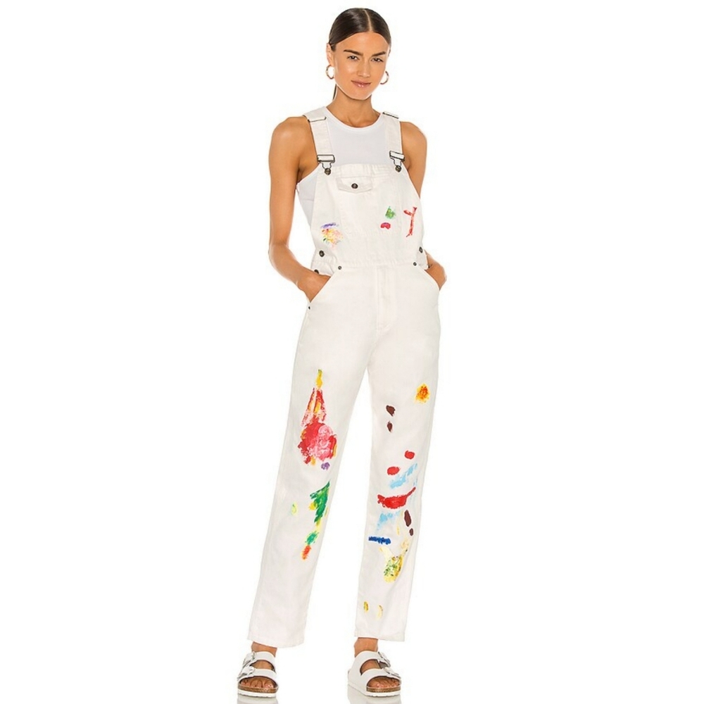 REVOLVE x Dessie Jackson Studio Overalls in White By Samii Ryan NWT M